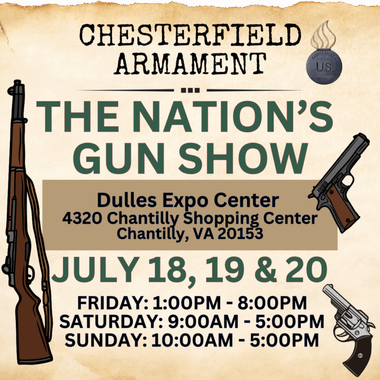 Upcoming Event: The Nation’s Gun Show, July 18, 19 & 20, 2025